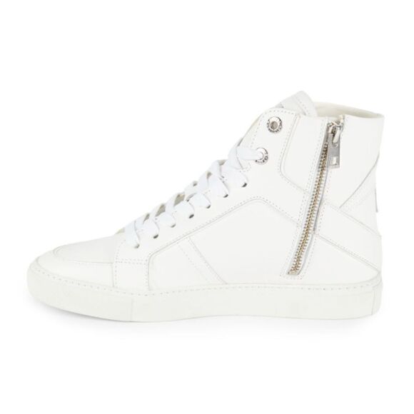 ZADIG & VOLTAIRE Logo High Top Zip Sneakers New Size - Picture 4 of 10